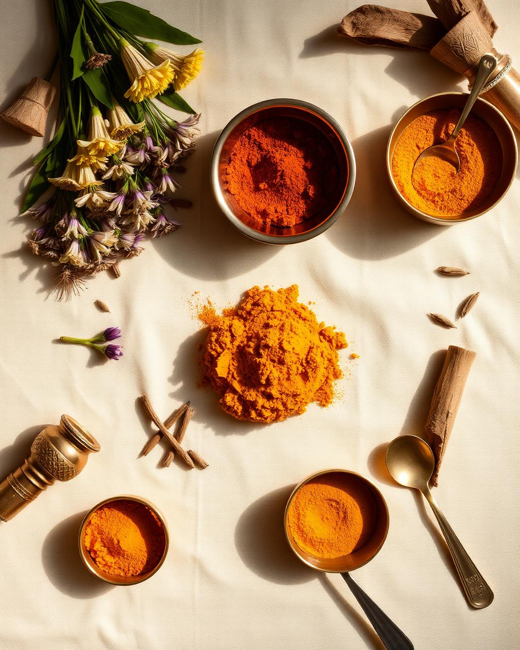 Ayurvedic herbs and powders